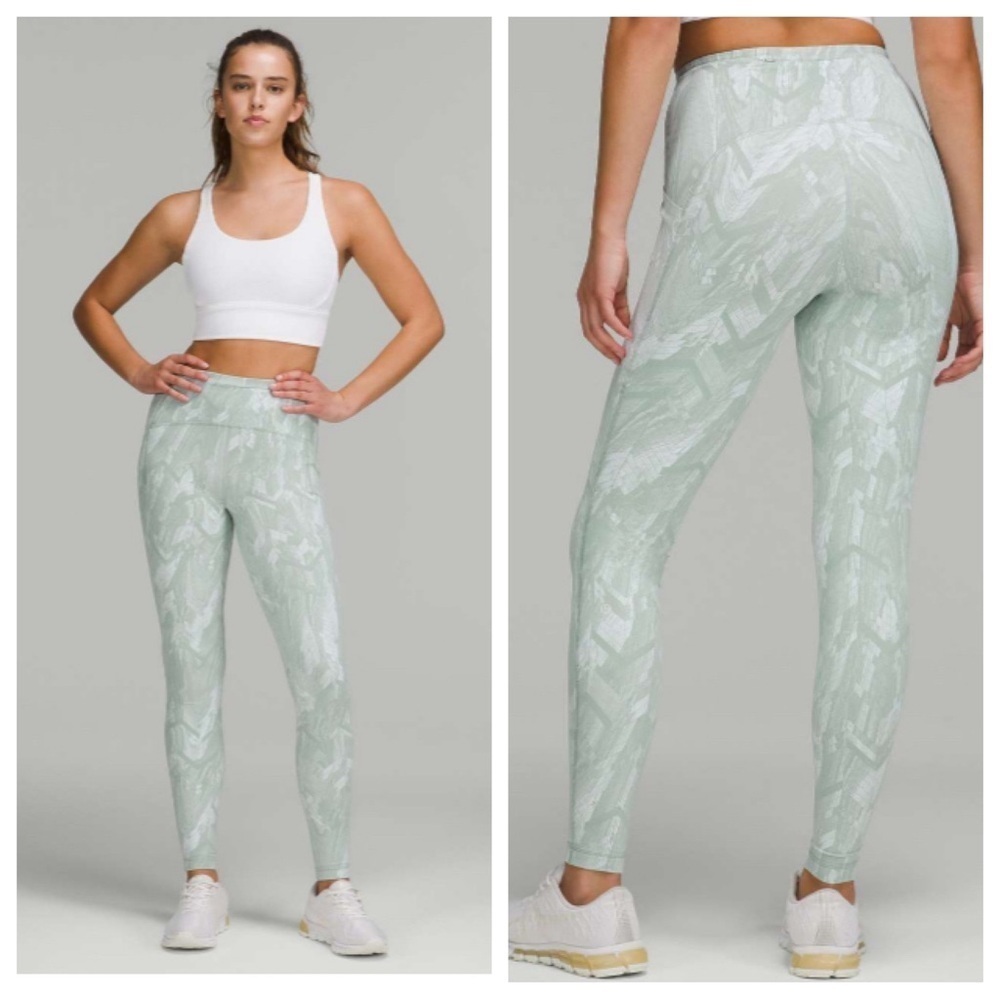 Lululemon Swift Speed High-Rise Tight 28" Reverberate Chevron Jacquard Silver 4